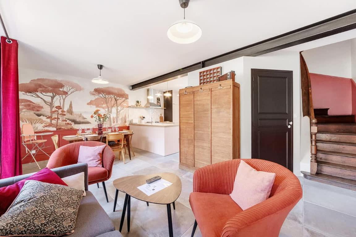 Le Rocher- Belle Maison De Charme -Jardin/Parking ก็องแกล ภายนอก รูปภาพ
